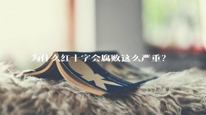 为什么红十字会腐败这么严重?
