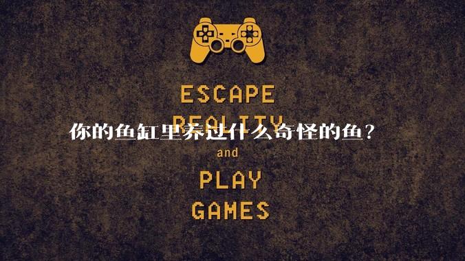 你的鱼缸里养过什么奇怪的鱼?