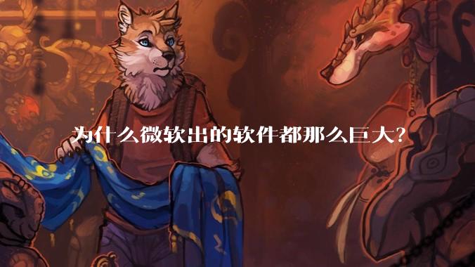 为什么微软出的软件都那么巨大?