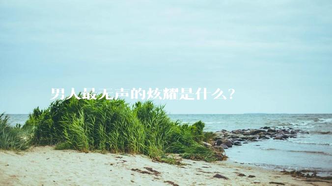 男人最无声的炫耀是什么?